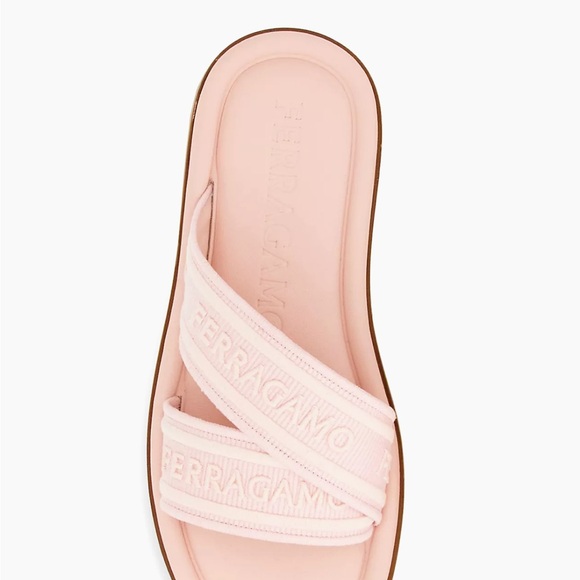 NWT- Ferragamo Logo Sandals - NIB